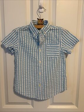 J. Crew Kids seersucker shirt